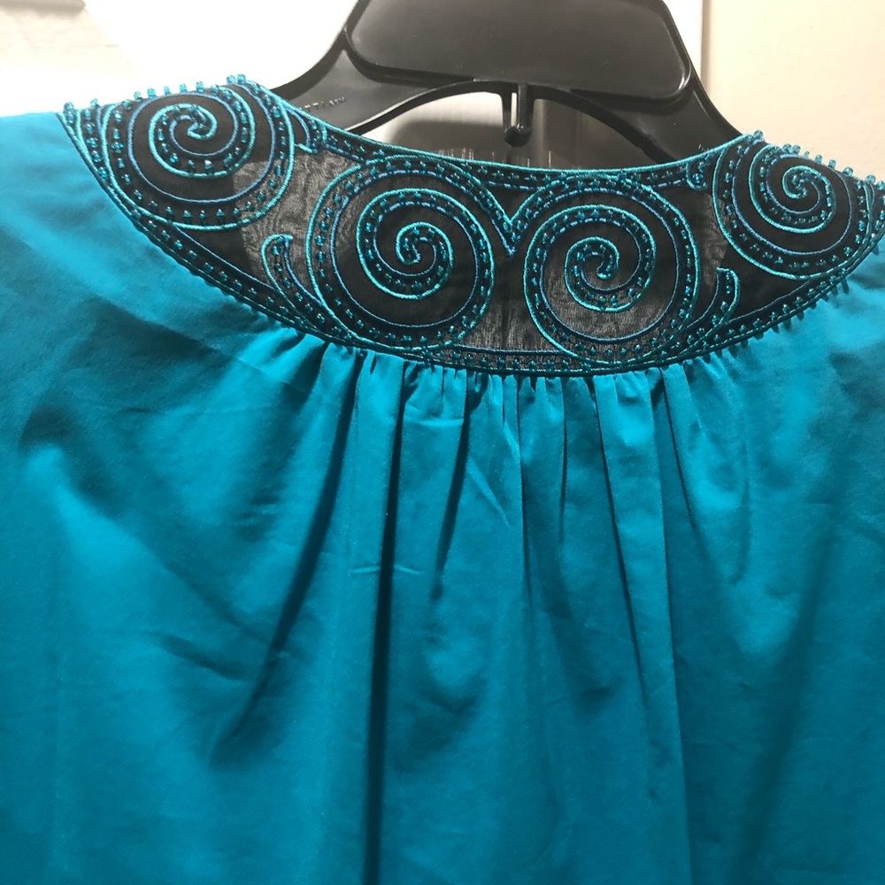 Bob Mackie Wearable Art 90’s Blouse L - image 6